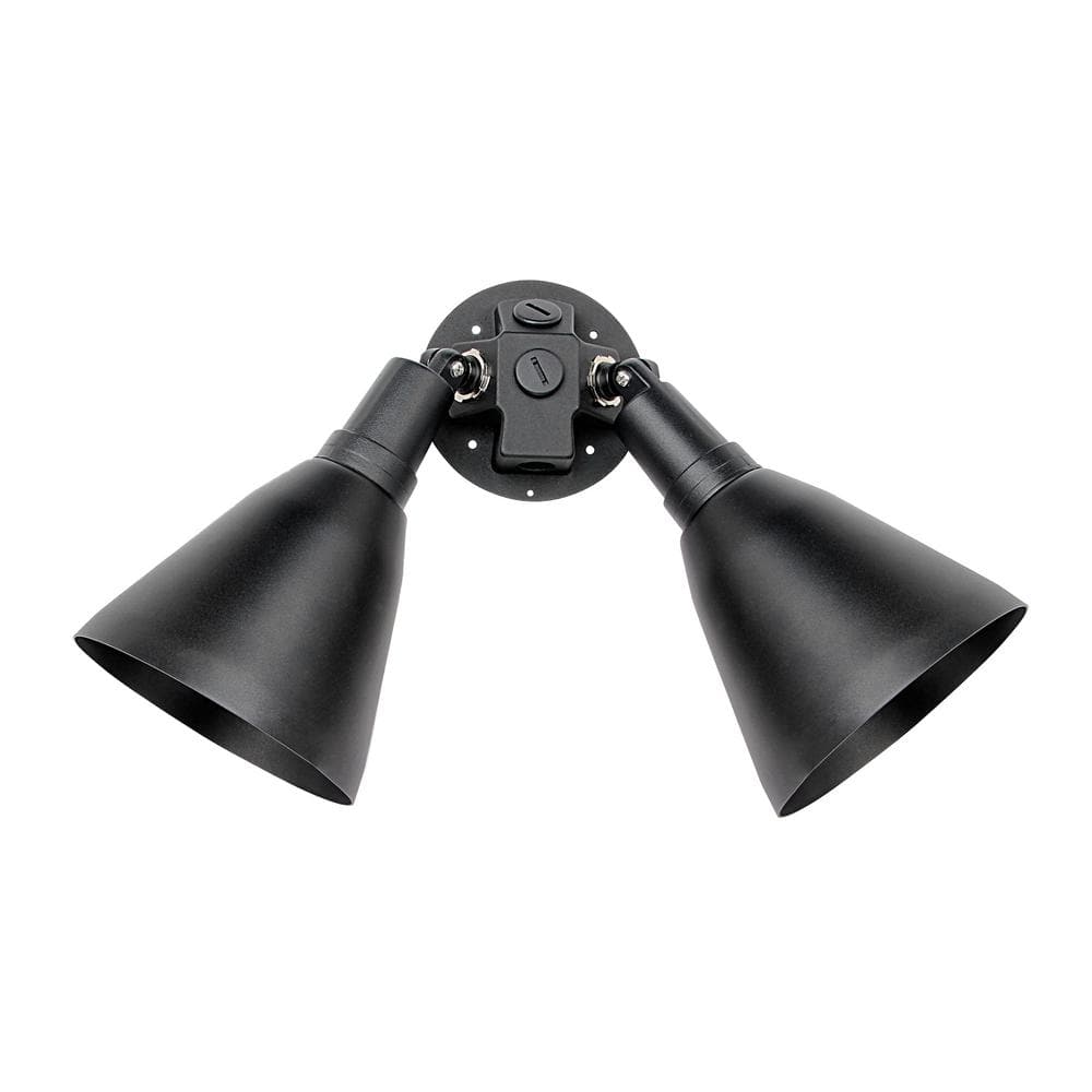 Maxim Lighting Spots 2-Light Black Outdoor Hardwired Wall Mount 92006 ...