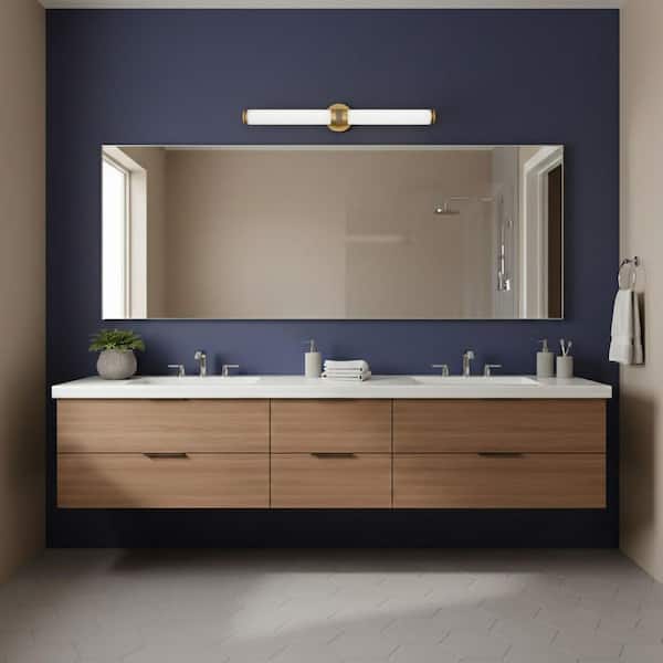HINKLEY Hinkley Remi 53-Watt Integrated LED 32.75 in. Bath Vanity Light in Champagne Bronze