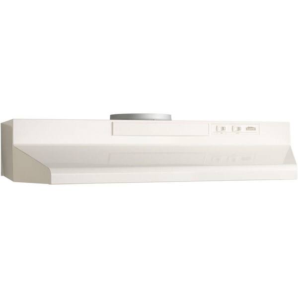 Broan-NuTone F40000 Series 24 in. Convertible Under Cabinet Range Hood with Light in Bisque