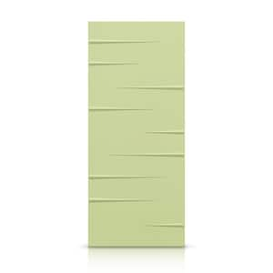 24 in. x 80 in. Hollow Core Sage Green Stained Composite MDF Interior Door Slab