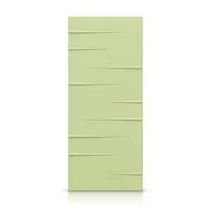 42 in. x 80 in. Hollow Core Sage Green Stained Composite MDF Interior Door Slab