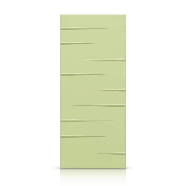 CALHOME 42 in. x 80 in. Hollow Core Sage Green Stained Composite MDF Interior Door Slab