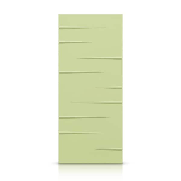 CALHOME 30 in. x 96 in. Hollow Core Sage Green Painted Composite MDF Interior Door Slab