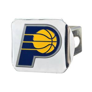 NBA Indiana Pacers Color Emblem on Chrome Hitch Cover