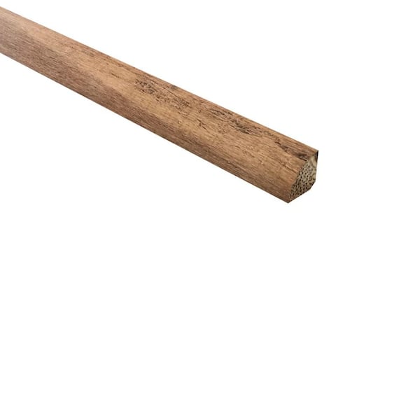 Unbranded Solid Hardwood Trim Strand Woven Bamboo Hillside 0.715 in. T x 0.715 in. W x 72 in. L Bamboo Quarter Round Molding