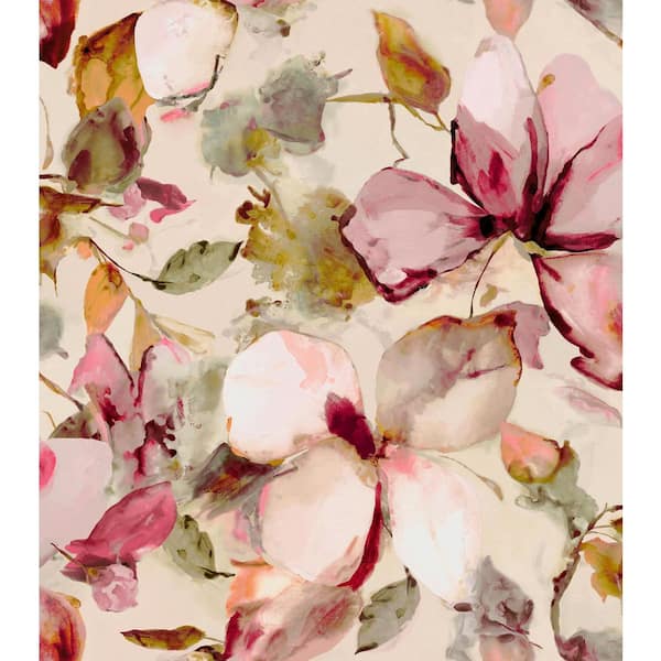 20.9 in x 117.6 in Florian Pink Wall Mural