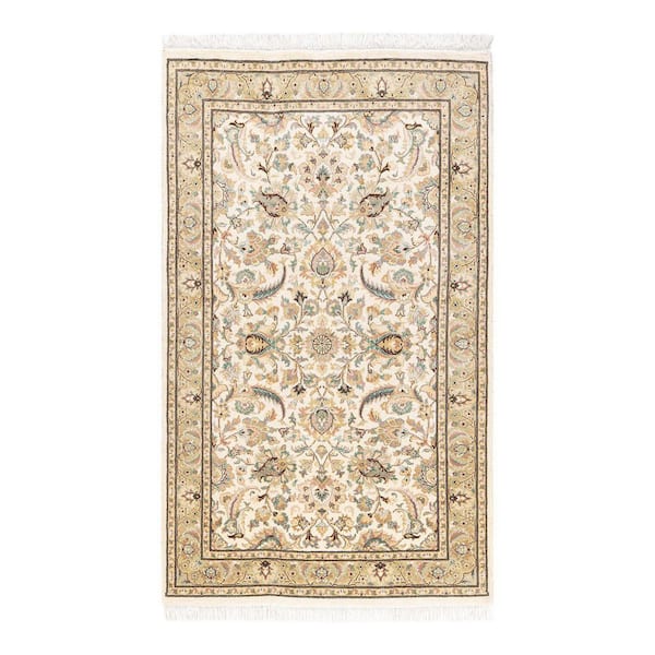 Solo Rugs Mogul One-of-a-Kind Traditional Ivory 3 ft. x 5 ft. 1 in. Oriental Area Rug
