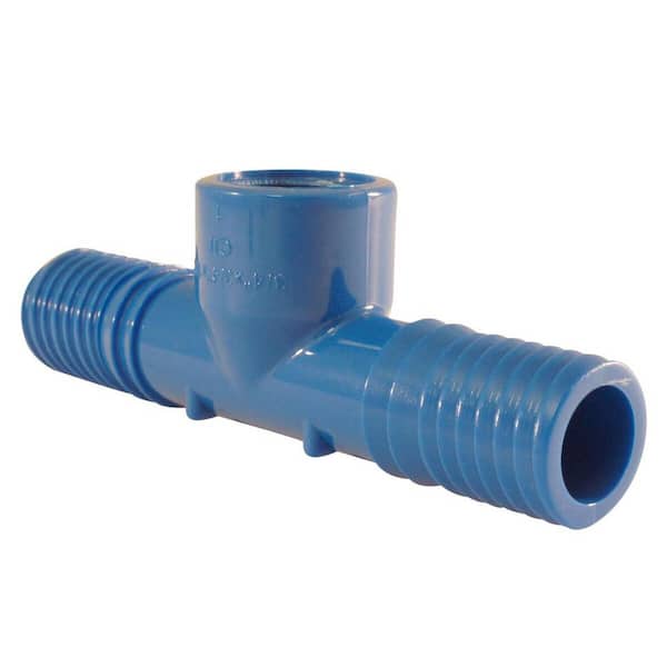 Apollo 3/4 in. x 1/2 in. Barb Insert Blue Twister Polypropylene x