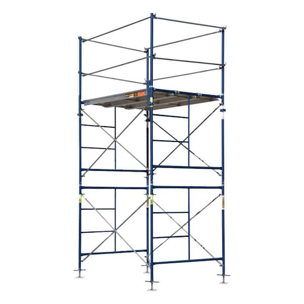 Saferstack 2-Level Frame Fixed Set with Crossbraces, Platforms and Guardrail System