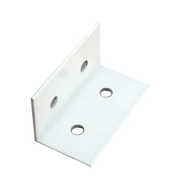 Screen Room White L-Angle Capri Clip with Fasteners