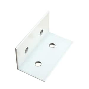 Screen Room White L-Angle Capri Clip with Fasteners