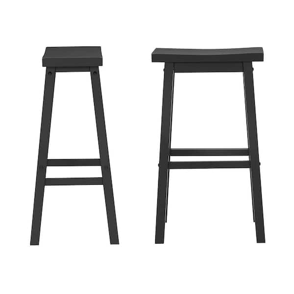 Office Star Products Backless Drafting Stool with Black Saddle Seat ST203 -  The Home Depot