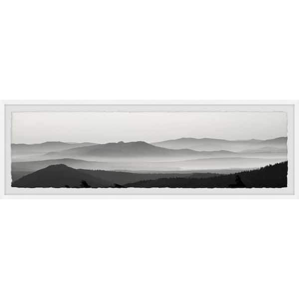 Unbranded "Foggy Mountains" by Marmont Hill Framed Nature Art Print 15 in. x 45 in.