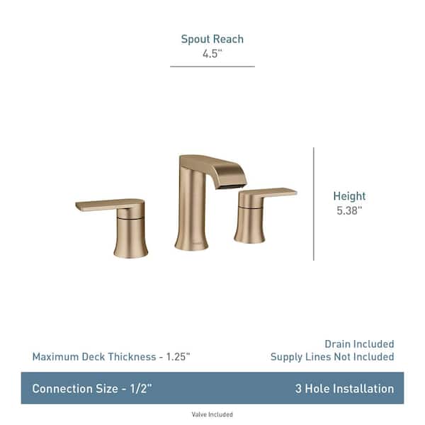 Genta 8 in. Widespread 2-Handle Bathroom Faucet in Matte Black Genta 8 in. Widespread 2-Handle Bathroom Faucet in Matte Black