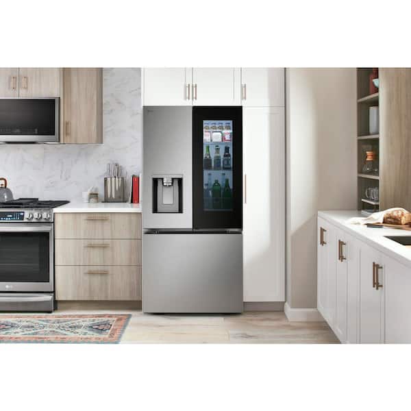 LG 33 in. W. 25 cu.ft. Smart 3-Door French Door Refrigerator