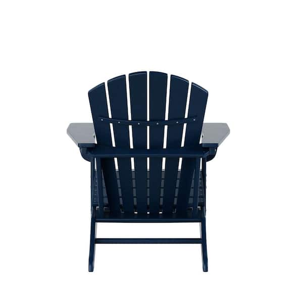 WESTIN OUTDOOR Mason Navy Blue Poly Plastic Outdoor Patio Classic