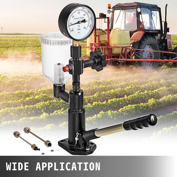Diesel Injector Tester with Dual Scale Gauge, for Accurate Pressure Adjustment and Nozzle Examination