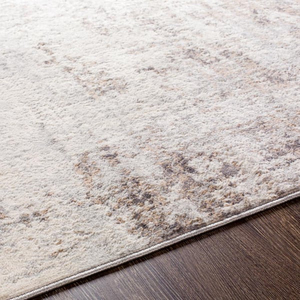 Hathor Brown 9 ft. x 12 ft. Modern Abstract Polypropylene Rectangular Area Rug
