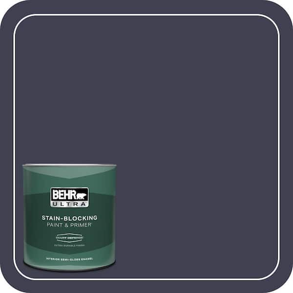 BEHR ULTRA 1 qt. Home Decorators Collection #HDC-WR16-03 Blueberry Tart Extra Durable Semi-Gloss Enamel Interior Paint & Primer