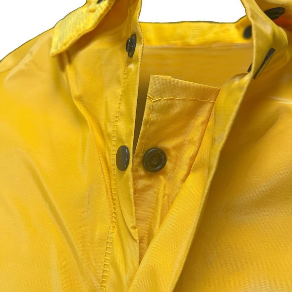 小物 CTHY OVERSIZE COATING RAIN COAT Boss Medium Yellow PVC Polyester 2-Piece Rain Coat with Detachable