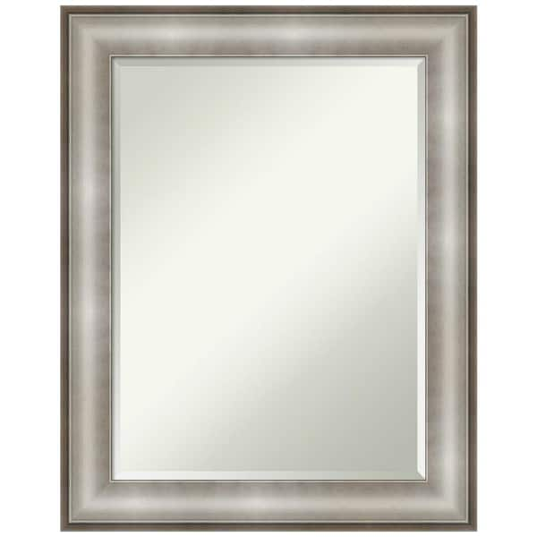 23&#34; x 29&#34; Imperial Framed Bathroom Vanity Wall Mirror Silver - Amanti Art