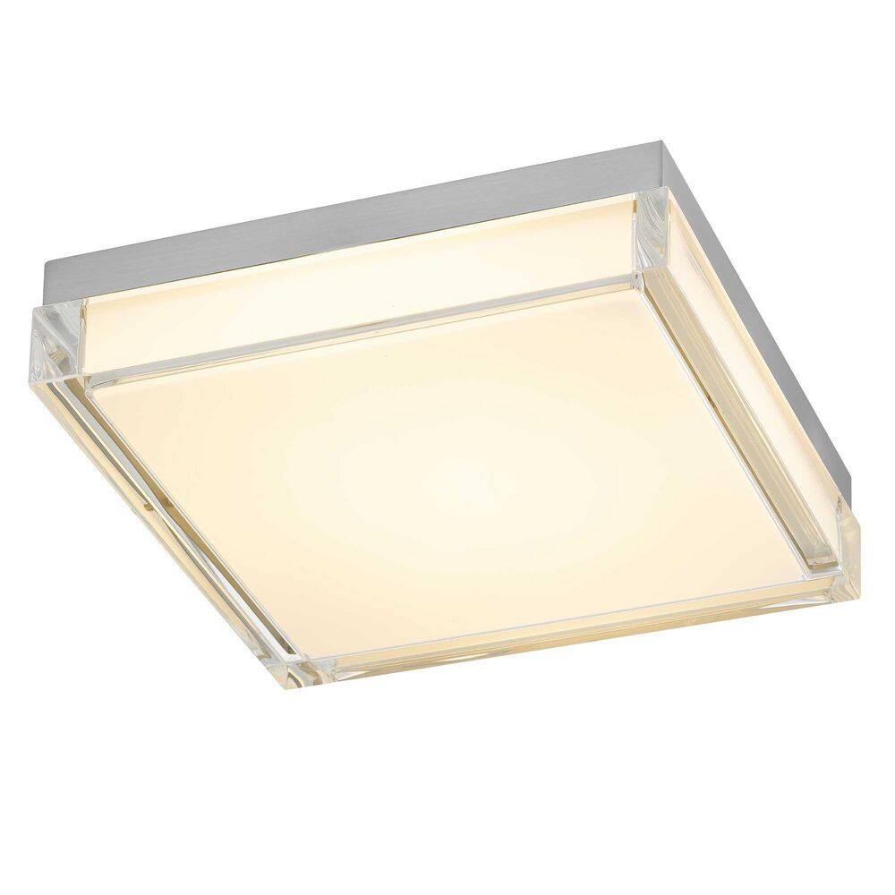 Stratified Glow 24-Watt Chrome Square Integrated LED Flush Mount Light 1800 Lumens price history on PriceWatchPro