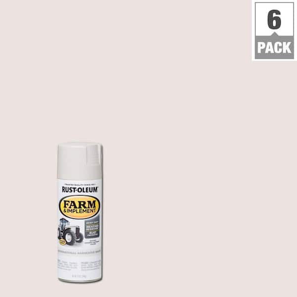 Rust-Oleum 12 oz. Farm & Implement International Harvester White Enamel Spray Paint (6-Pack)