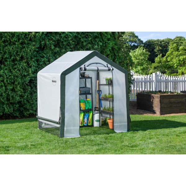 Miracle-Gro 4 ft. x 4 ft. x 6 ft. Greenhouse 70529 - The Home Depot
