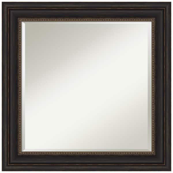 Amanti Art Accent Bronze 25 in. H x 25 in. W Framed Wall Mirror