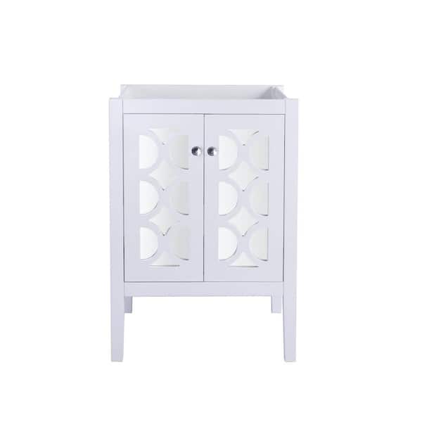Laviva Mediterraneo 23.4 in. W x 21.7 in. D x 33.2 in. H Bath Vanity Cabinet without Top in White