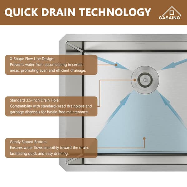 All-in-One Undermount Stainless Steel 16 in. Single Bowl Bar Sink All-in-One Undermount Stainless Steel 16 in. Single Bowl Bar Sink