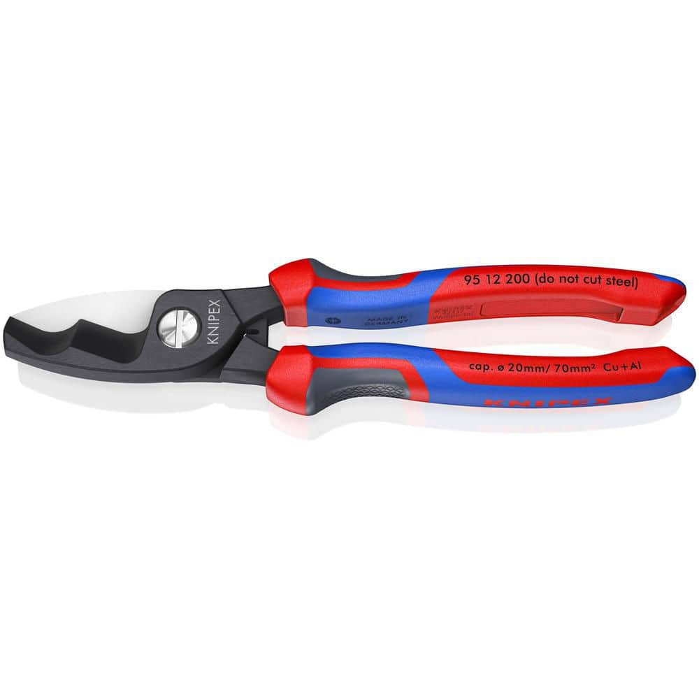 KNIPEX 8 in. Cable Shears with Comfort Grip Handles 95 12 200