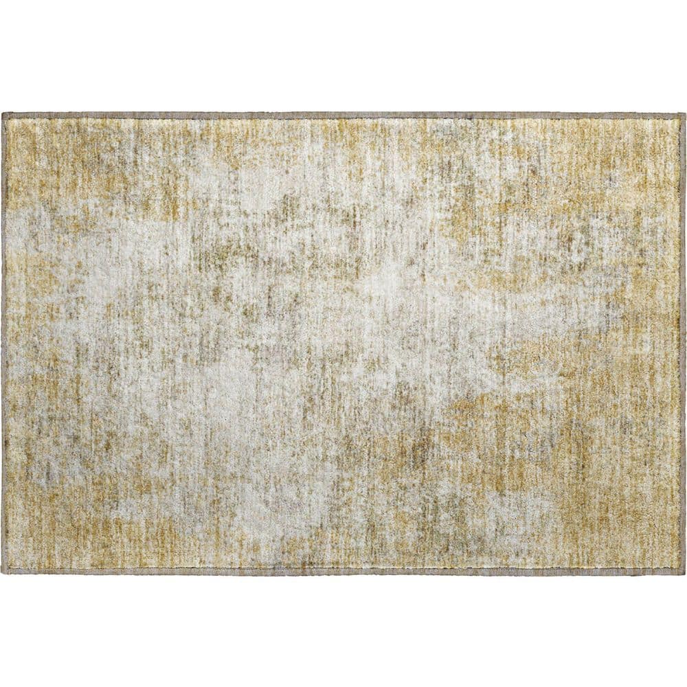 Mayfield Premium Machine Washable Abstract AMF940 Wheat 2 ft. x 3 ft. Area Rug price history on PriceWatchPro