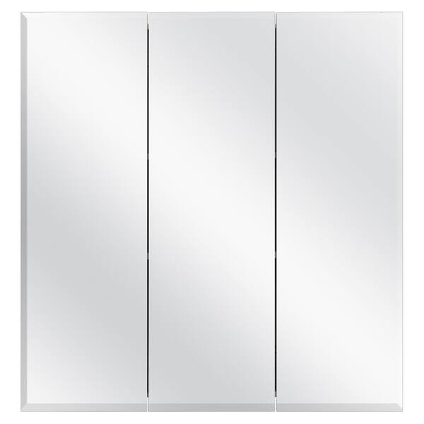 Glacier Bay 24.4 in. W x 25.2 in. H Rectangular Medicine Cabinet 