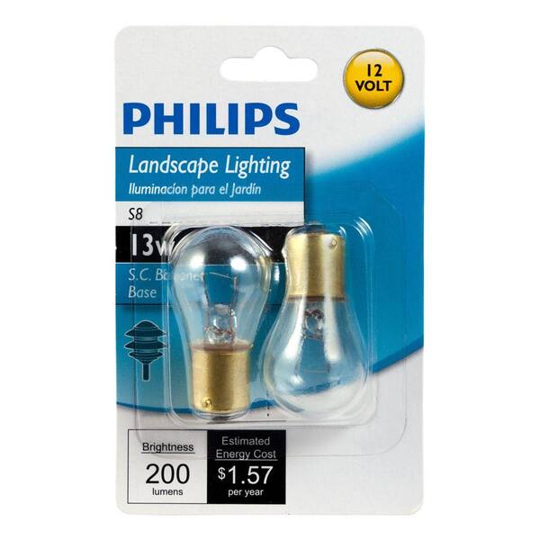 Philips S8 Incandescent Appliance Light Bulb 