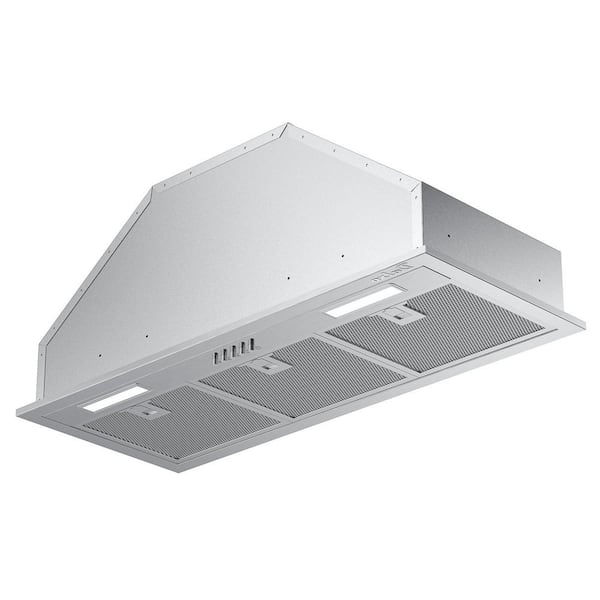 VIKIO PRO 36 in. 380 CFM Convertible Insert Range Hood in Stainless Steel with Baffle Filter, Charcoal Filter and LED, Low Nosie