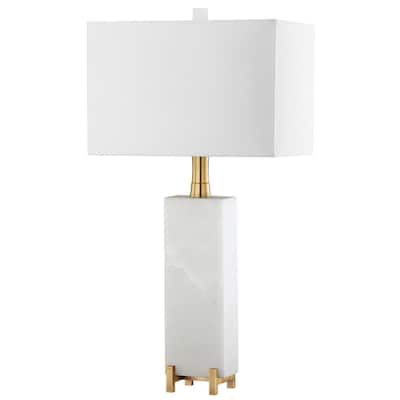 tall white lamp table