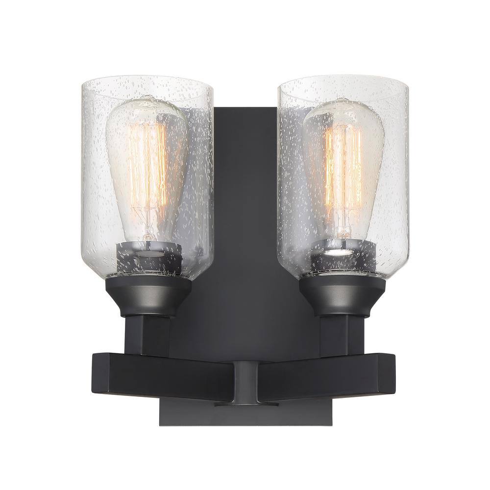 Craftmade Chicago Modern Black Nickel 2-Light Vanity Sconce