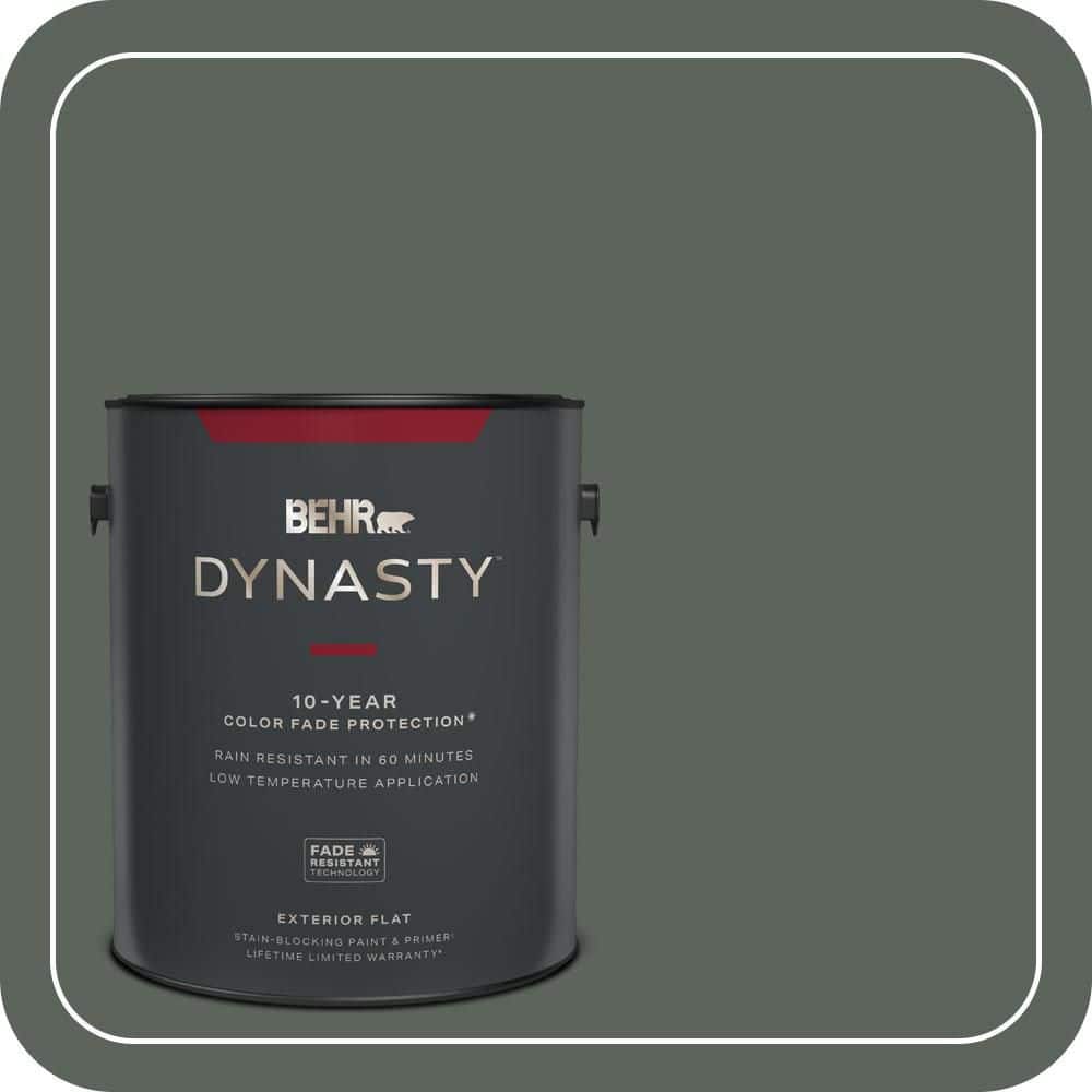 1 gal. #PPF-45 Woodland Moss Flat Exterior Stain-Blocking Paint & Primer price history on PriceWatchPro