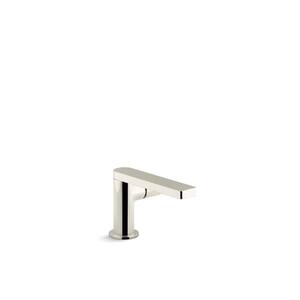Composed Single-Handle Bathroom Sink Faucet with Cylindrical Handle in Vibrant Polished Nickel