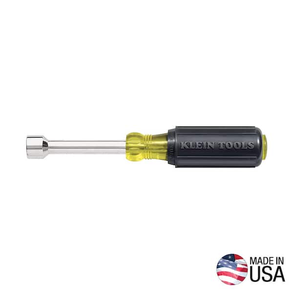 Klein Tools 7/16 in. Nut Driver with 3 in. Hollow Shaft- Cushion Grip Handle
