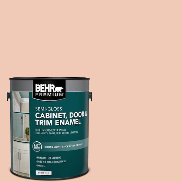 BEHR PREMIUM 1 gal. #M200-2 Fruit Salad Semi-Gloss Enamel Interior/Exterior Cabinet, Door & Trim Paint