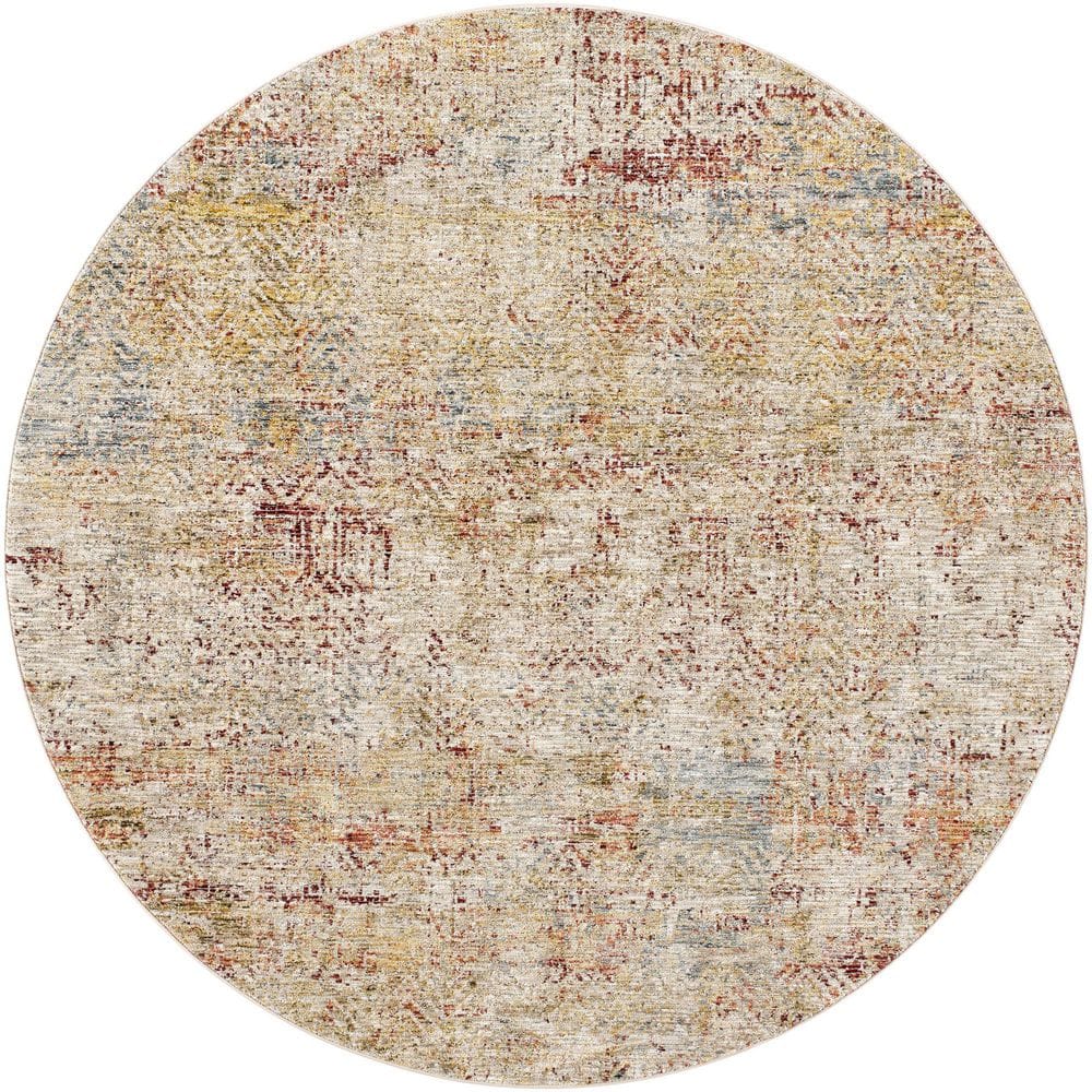 Naila Rust Modern Abstract 6 ft. 7 in. x 6 ft. 7 in. Area Rug price history on PriceWatchPro