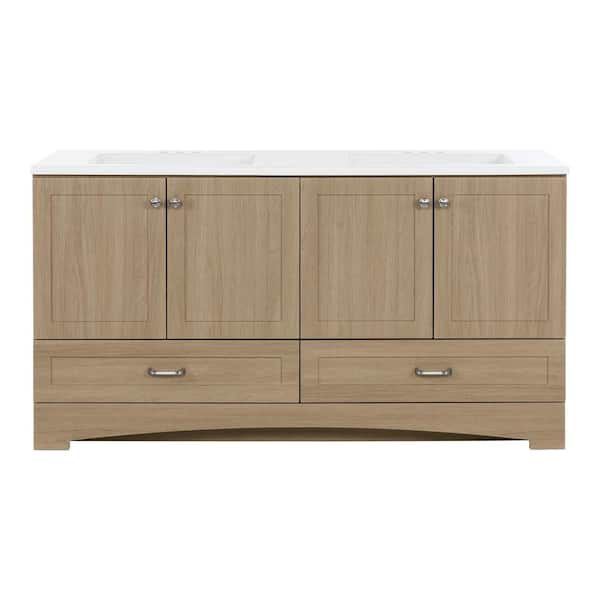 Transolid 61-in Uba Verde Granite Double Sink Bathroom Vanity Top Transolid 61-in Uba Verde Granite Double Sink Bathroom Vanity Top