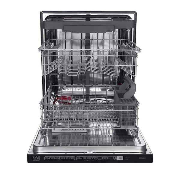 24 in. Stainless Steel Top Control Smart Built-In Tall Tub Dishwasher 120-volt with Stainless Steel Tub, Steam Cleaning