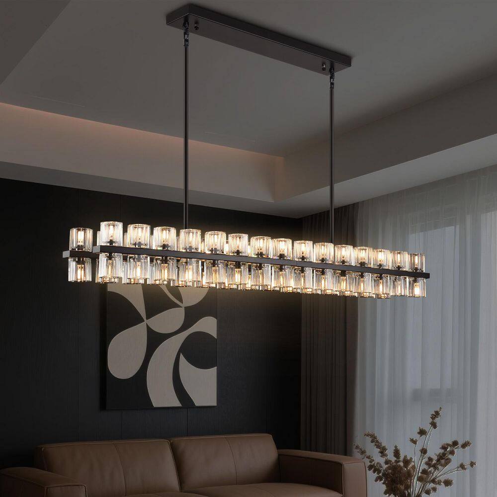 San Marco 20 Light 120V Chandelier in Black with Clear Radiance Crystal main image 0