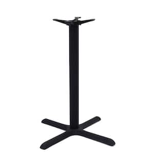 Bucy Cafe 41 in. H Black X-Base for 30 in. Table Tops
