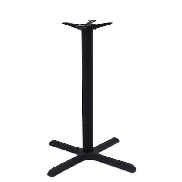 Regency Bucy Cafe 41 in. H Black X-Base for 30 in. Table Tops