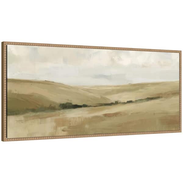 Sylvie Whispering Meadows II Panel by Amy Lighthall Framed Art Print 18 in. x 40 in.