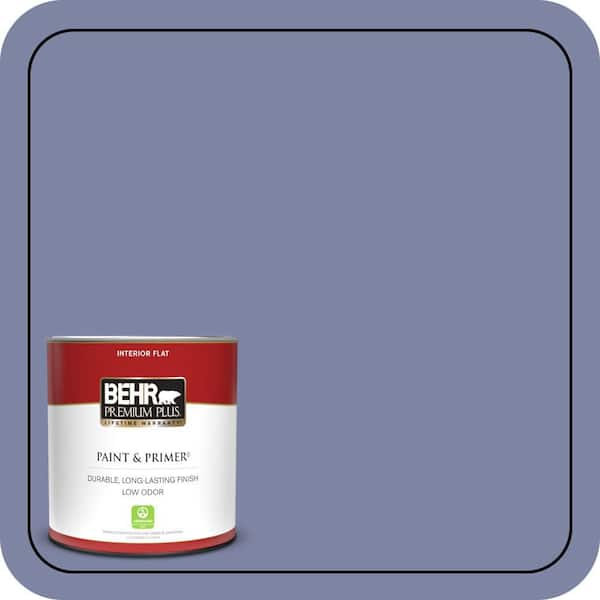 BEHR PREMIUM PLUS 1 qt. #S540-5 Velvet Curtain Flat Low Odor Interior Paint & Primer